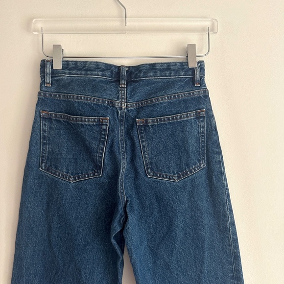 A.P.C. new sailor jean high waisted straight wide leg blue jeans soft apc 26 - Picture 6 of 8
